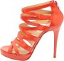 Christian Louboutin Pre-owned Leather sandals Orange Dames - Thumbnail 1
