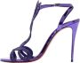 Christian Louboutin Pre-owned Leather sandals Purple Dames - Thumbnail 1