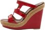 Christian Louboutin Pre-owned Leather sandals Red Dames - Thumbnail 1