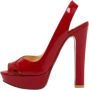 Christian Louboutin Pre-owned Leather sandals Red Dames - Thumbnail 1