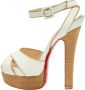 Christian Louboutin Pre-owned Leather sandals White Dames - Thumbnail 1