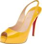 Christian Louboutin Pre-owned Leather sandals Yellow Dames - Thumbnail 1