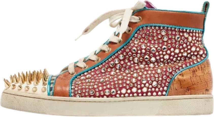 Christian Louboutin Pre-owned Leather sneakers Multicolor Dames