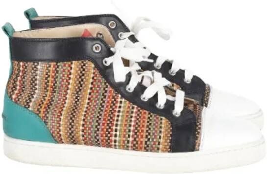 Christian Louboutin Pre-owned Leather sneakers Multicolor Unisex