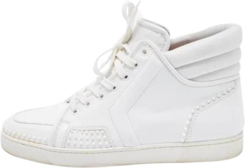 Christian Louboutin Pre-owned Leather sneakers White Dames