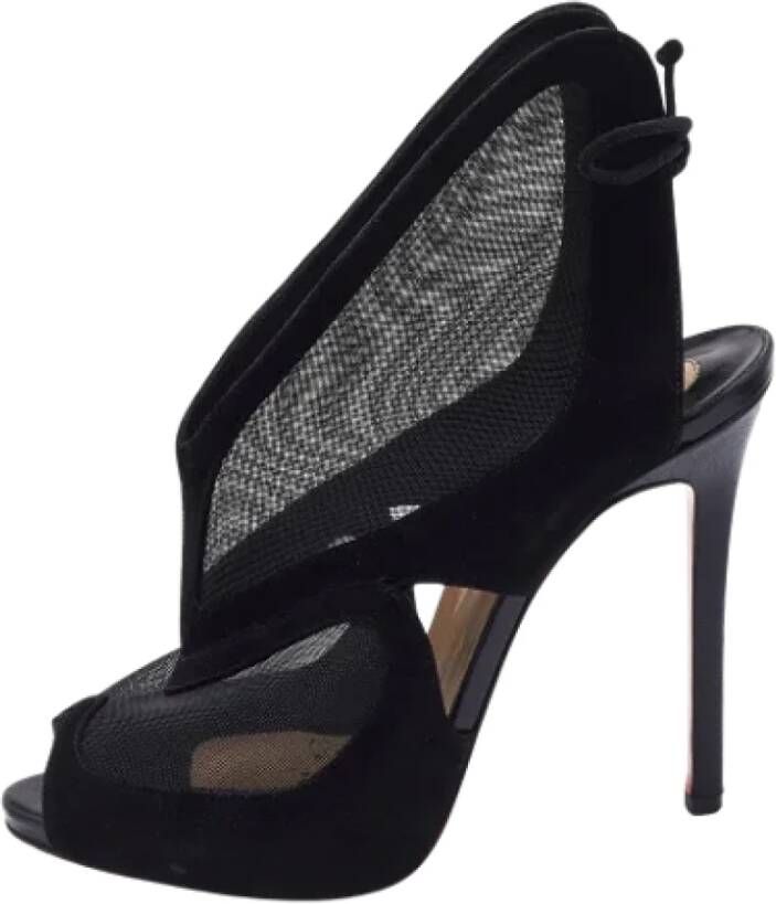 Christian Louboutin Pre-owned Mesh boots Black Dames