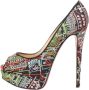 Christian Louboutin Pre-owned Satin heels Multicolor Dames - Thumbnail 1