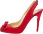 Christian Louboutin Pre-owned Satin heels Red Dames - Thumbnail 1