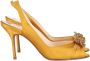 Christian Louboutin Pre-owned Satin heels Yellow Dames - Thumbnail 1