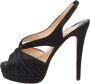 Christian Louboutin Pre-owned Satin sandals Black Dames - Thumbnail 1