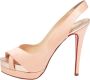 Christian Louboutin Pre-owned Satin sandals Pink Dames - Thumbnail 1