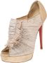 Christian Louboutin Pre-owned Suede boots Beige Dames - Thumbnail 1