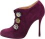 Christian Louboutin Pre-owned Suede boots Purple Dames - Thumbnail 1