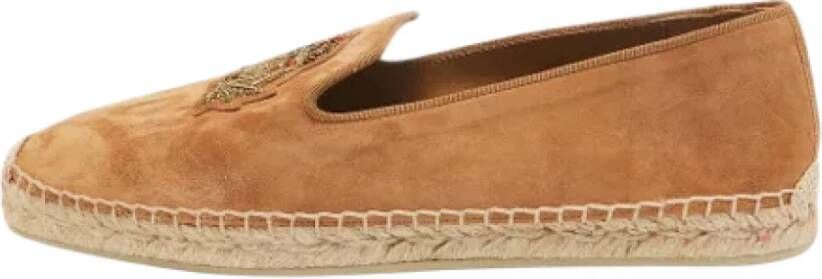 Christian Louboutin Pre-owned Suede espadrilles Brown Dames