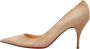 Christian Louboutin Pre-owned Suede heels Beige Dames - Thumbnail 1