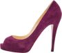 Christian Louboutin Pre-owned Suede heels Purple Dames - Thumbnail 1
