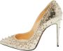 Christian Louboutin Pre-owned Suede heels Yellow Dames - Thumbnail 1