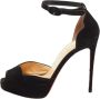 Christian Louboutin Pre-owned Suede sandals Black Dames - Thumbnail 1