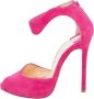 Christian Louboutin Pre-owned Suede sandals Pink Dames - Thumbnail 1