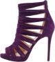 Christian Louboutin Pre-owned Suede sandals Purple Dames - Thumbnail 1