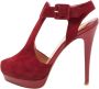Christian Louboutin Pre-owned Suede sandals Red Dames - Thumbnail 1