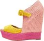 Christian Louboutin Pre-owned Suede sandals Yellow Dames - Thumbnail 1