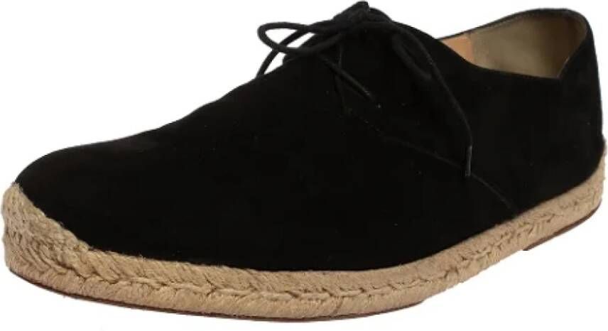 Christian Louboutin Pre-owned Suede sneakers Black Dames