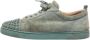 Christian Louboutin Pre-owned Suede sneakers Green Dames - Thumbnail 1