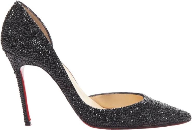 Christian Louboutin Pre-owned Tweedehands elegante pumps met puntige neus en verfijnde versieringen voor formele gelegenheden