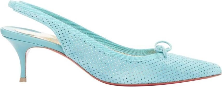Christian Louboutin Pre-owned Tweedehands elegante slingback pumps met puntige neus en stiletto hak