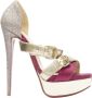 Christian Louboutin Pre-owned Tweedehands platformsandalen met verstelbare gespsluitingen en hoge hakken - Thumbnail 1