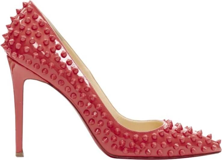 Christian Louboutin Pre-owned Tweedehands puntige neus stiletto hakken pumps met studs detail