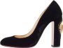 Christian Louboutin Pre-owned Velvet heels Black Dames - Thumbnail 1