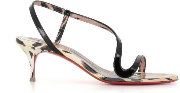 Christian Louboutin Sandalen van leer met luipaardprint
