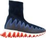 Christian Louboutin Sharky Sock Sneakers Blauw Dames - Thumbnail 1