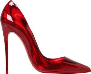 Christian Louboutin Stijlvolle Pumps van Lakleer Rood Dames
