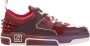 Christian Louboutin Studded Leren Sneakers Groovy Brownie Multicolor Heren - Thumbnail 1