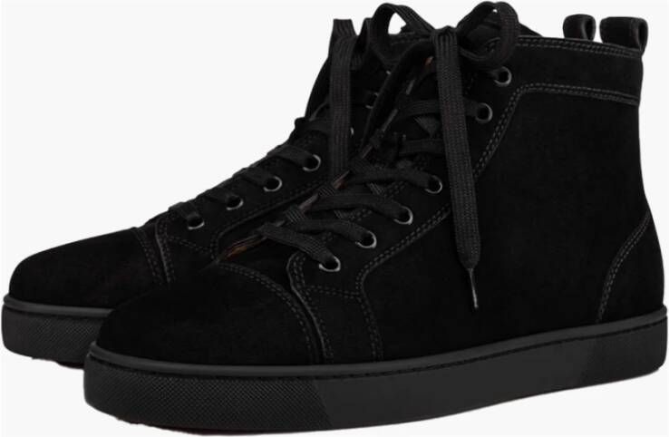 Christian Louboutin Veau Velours Sneakers Zwart Heren