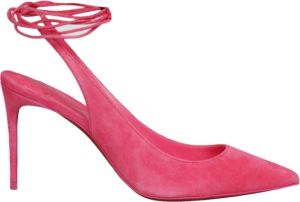 Christian Louboutin Vetersluiting Enkelpumps Roze Dames
