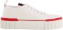 Christian Louboutin Witte Canvas High-Top Sneakers - Thumbnail 1