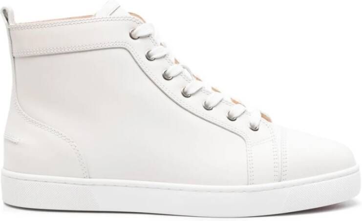 Christian Louboutin Witte Hoge Top Sneakers White Heren