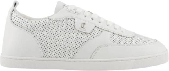 Christian Louboutin Witte Kalfsleren Sneakers