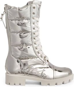 Christian Louboutin Zilveren Stud Laarzen Grijs Dames