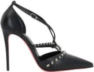 Christian Louboutin Zwart Kidskin Hak 100mm Italië Black Dames