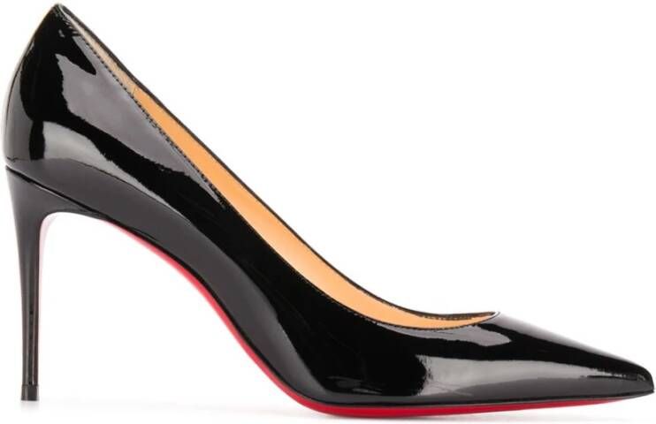 Christian Louboutin Zwarte kalfsleren hak 85 mm gemaakt in Italië Black Dames