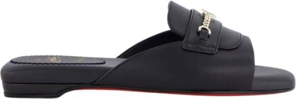 Christian Louboutin Zwarte Ketting Muil Sandaal