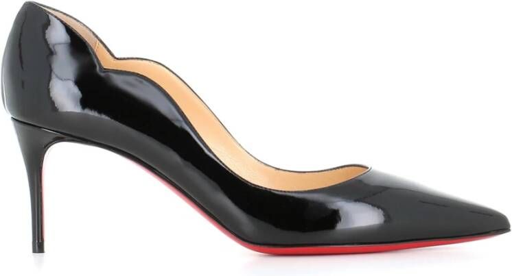 Christian Louboutin Zwarte Lakleren Hakken Black Dames