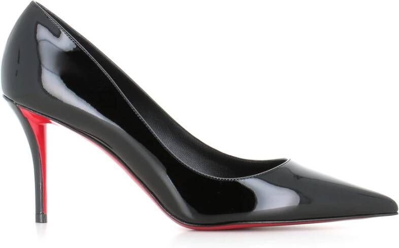Christian Louboutin Zwarte Lakleren Hoge Hakken
