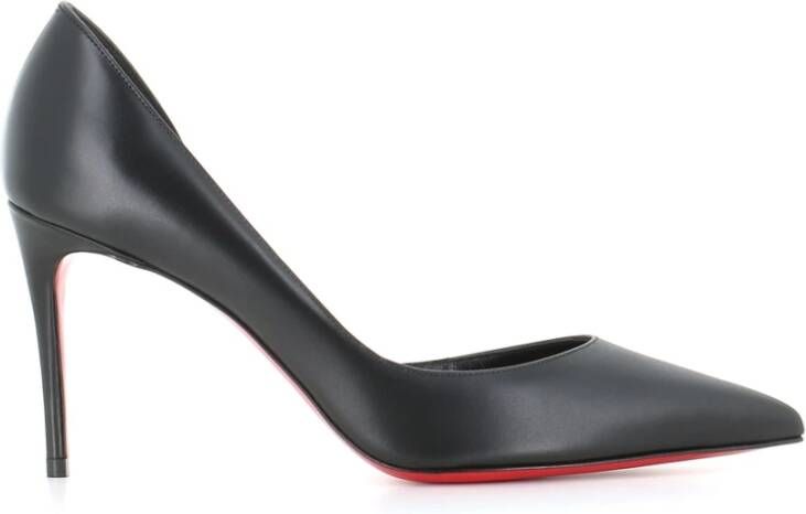 Christian Louboutin Zwarte leren hakken Black Dames