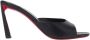 Christian Louboutin Zwarte Leren Hoge Hak Sandalen - Thumbnail 1